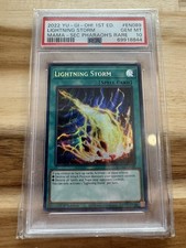 YUGIOH PSA 10 LIGHTNING STORM ULTRA PHARAOH’S RARE MAMA-EN089 MAGNIFICENT MAVENS
