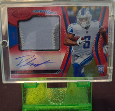 2020 Panini Certified D'Andre Swift Freshman Fabric RC Auto Patch Red /199 #209