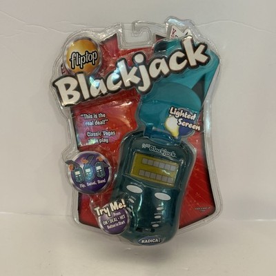 Sealed Radica Flip Top Black Jack Electronic Video Game Handheld Blackjack 2001