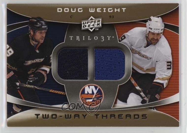 2008-09 Upper Deck Trilogy Two-Way Threads Doug Weight #2W-DW 4f5