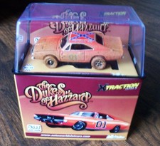 AW Dukes of Hazzard GENERAL LEE Slot Car 1969 Dodge Charger Muddy  Display Base