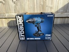 Erbauer 18v Cordless Drill Driver ERI743DDH x2 battery’s X1 charger X1 case