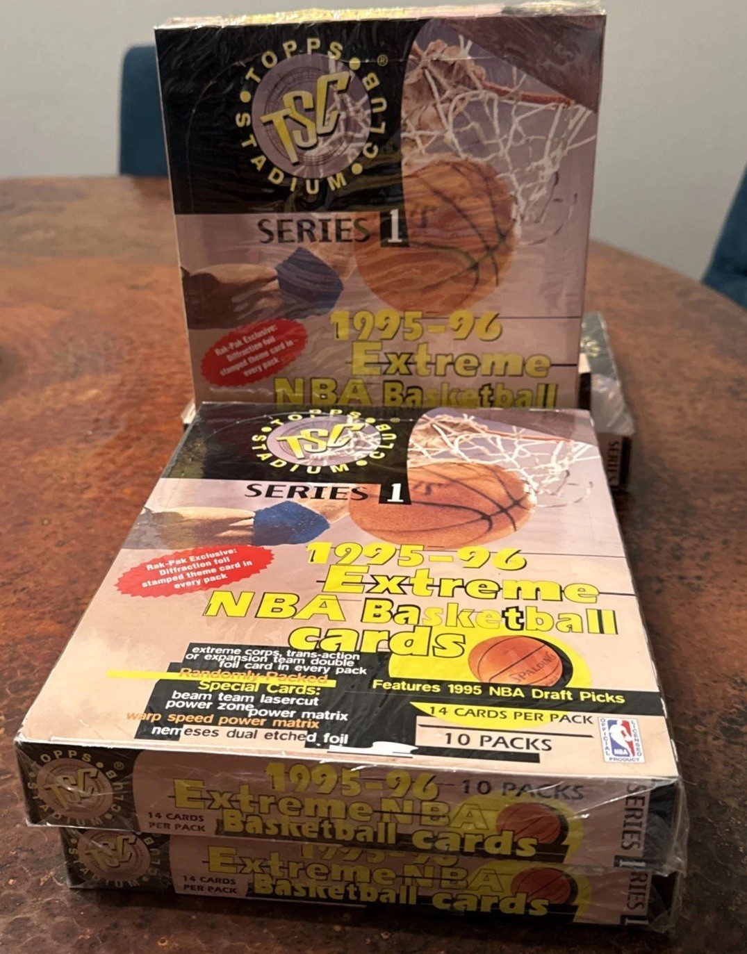 1995-96 Topps Stadium Club Extreme Series 1 Factory Sealed Box Rack Pack