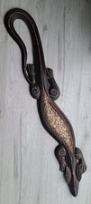 Bali Holzfigur Wanddeko Gecko handgeschnitzt L: 100cm