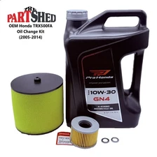 OEM Honda Oil Change Kit W/ Air Filter For TRX500FA Foreman Rubicon (2005-2014)
