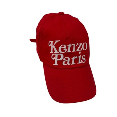 Kenzo Paris Red Cotton Embroidered Baseball Cap Hat FE58AC511F42