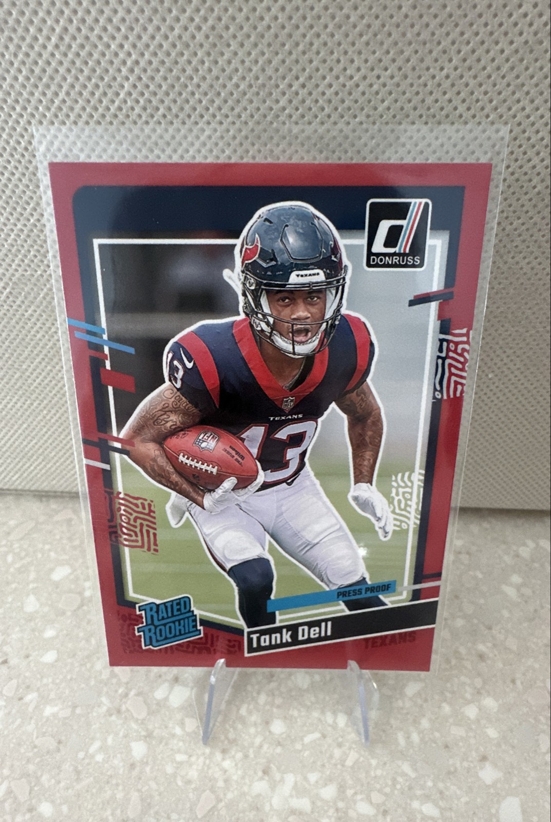 2023 Panini Donruss - Rated Rookie Tank Dell #341 Press Proof Red (RC)