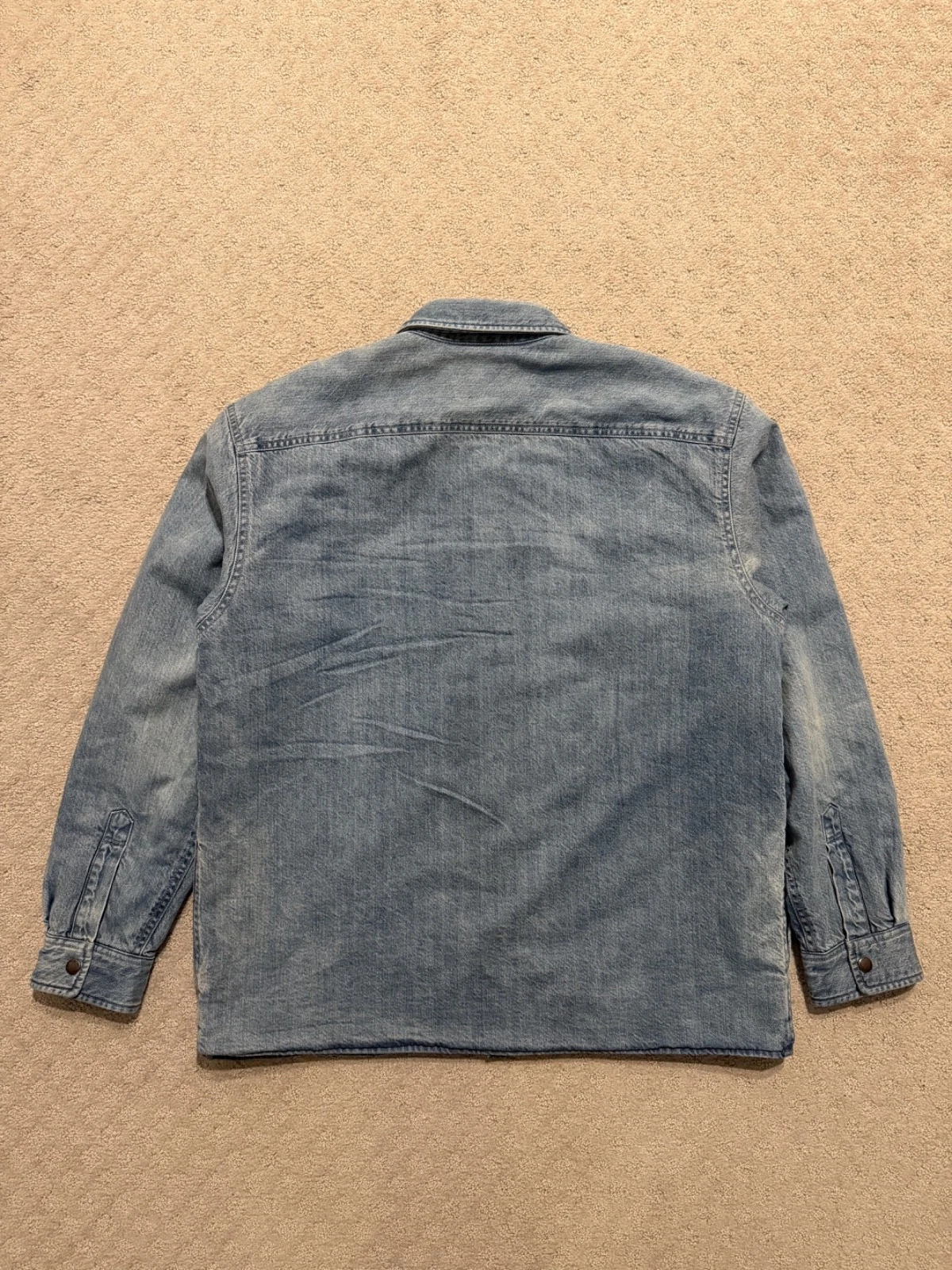 Supreme Quilted Lined Denim Snap Shirt (SS26) Blue nwot - product detail image 6