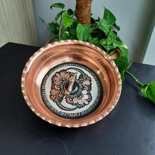 Handmade Copper Turkish Hammam Bowl 20cm , Traditional Bath Spa Bowl Accessory
