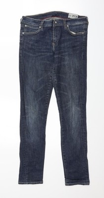 Crocker Damen Blue Denim Skinny Jeans Größe 29 in L28 in