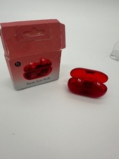 Beats Solo Buds True Wireless Earbuds with Case, Transparent Red