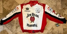 Jim Beam Robby Gordon Nascar Racing JH Design Cotton Twill Jacket Men's XXL