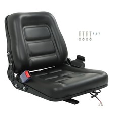 Universal Forklift Seat Fold Down w/ Safety Belt For Tractor Loader Excavator US