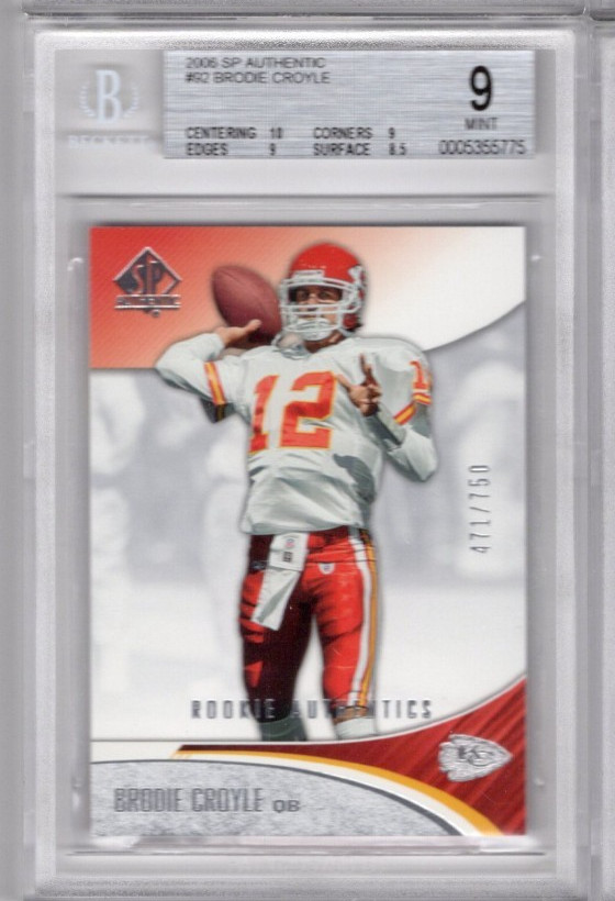 Brodie Croyle SP Authentic #92 Base