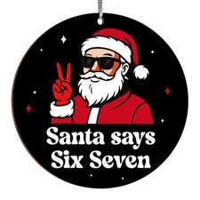 67 Meme Funny Christmas Ornaments 2025, 6 7 Ornament, Santa Ornaments for Chr...