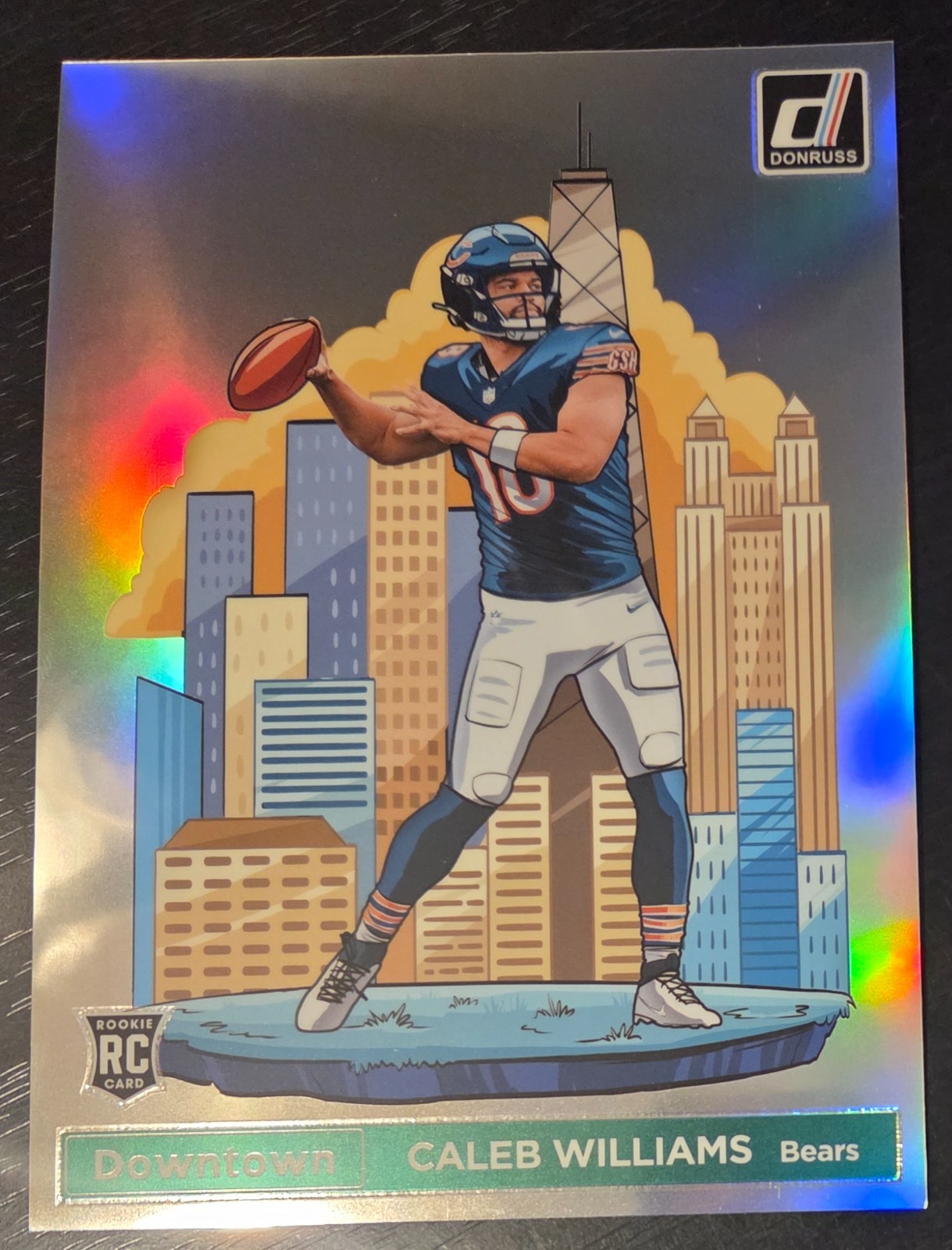 2024 PANINI DONRUSS CALEB WILLIAMS (BEARS) #21 JUMBO DOWNTOWN ROOKIE