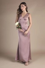 Coast Dusty Mauve A-Line Dress Womens Bridesmaids Dresses