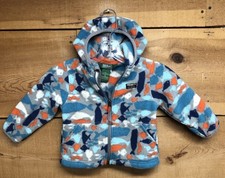 L.L. Bean Mountain Classic Fleece Printed Full Zip Hooded Jacket Size 2Y Baby
