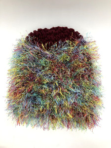 Unique Handmade Furry Crocheted Beanie Hat Size Adult - Thick & Soft!!
