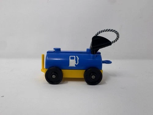 Vintage Fisher Price Little People Vehicle Gas Tram Fuel Airport Station