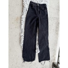 Zara Black High Waist Wide Leg Jeans EUC Size US 2