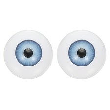 24mm Doll Eyes, 2 Pcs Realistic Acrylic Eyes, Light Blue