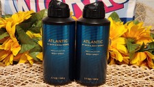 Bath  Body Works ATLANTIC Men's Collection Body Spray 3.7 oz. Lot of 2