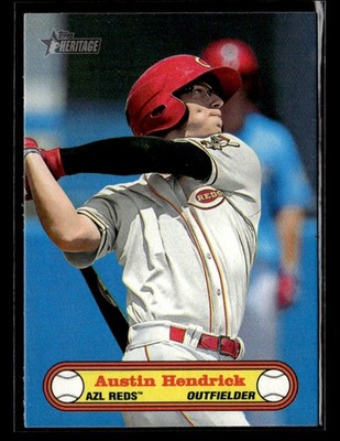 2021 Topps Heritage Minor League #72BPC-5 Austin Hendrick 1972 Poster Card card