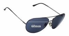 SFx Replacement Sunglass Lenses fits Burberry Aviator - 60mm Wide