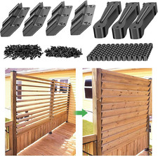 Louver Bracket Kit, Deck Sunblind System Hardware - Metal Louver Brackets for Ou