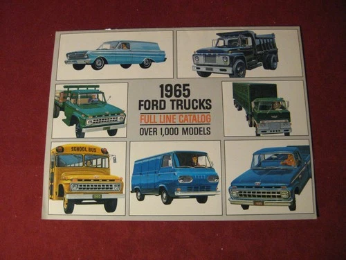 1965 Ford Pickup Rig Semi Truck Sales Brochure Booklet Catalog Original Old