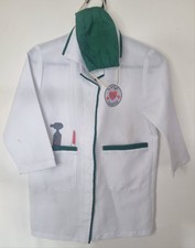 Early Learning Centre Doctor Dress Up Costume Coat And Face Mask One Size 3+ Yrs