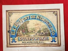 Du PONT GUN POWDER ADVERTISING GUN ADVERTISING "AGED LOOKS OLD"