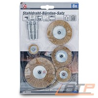 BGS DIY 50908 Stahl Draht BÜRsten Satz 8 TLG SET Aufarbeiten FlÄChen 31838406