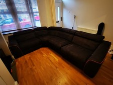 Corner Sofa With Recliners And Adjustable Headrests. Measures 313x230.