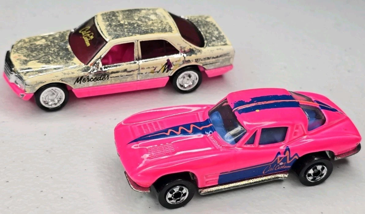 Hot Wheels Mercedes-Benz Pink Vintage Manufacture Diecast Cars