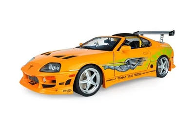 Toyota Supra A80 2001 Orange Sportwagen 1:18 Solido Standmodell OVP - Photo 1/4