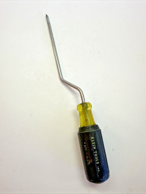 Klein Tools 670-6 Offset Slotted Screwdriver Bent Shaft Flathead USA Pre-Owned