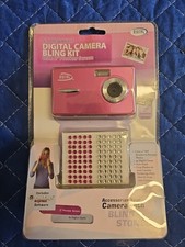 VTG Working Pink Digital Camera 5.1 MP With Bling Kit 2008 Rare Find New!