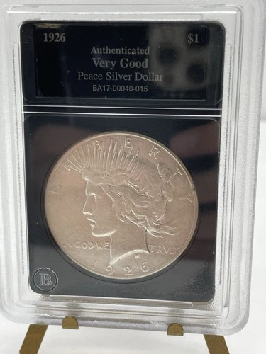 1926 Peace Silver Dollar Certified Very Good Bradford Exchange