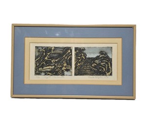 Signed David Bigelow Artist Night Moves Numbered 8/8 W Framed 15" X 9" 7-76