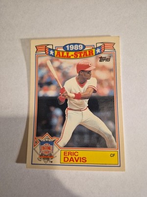 Eric Davis 1990 TOPPS 1989 ALL STAR GAMS Commemorative Set #7 OF 22 