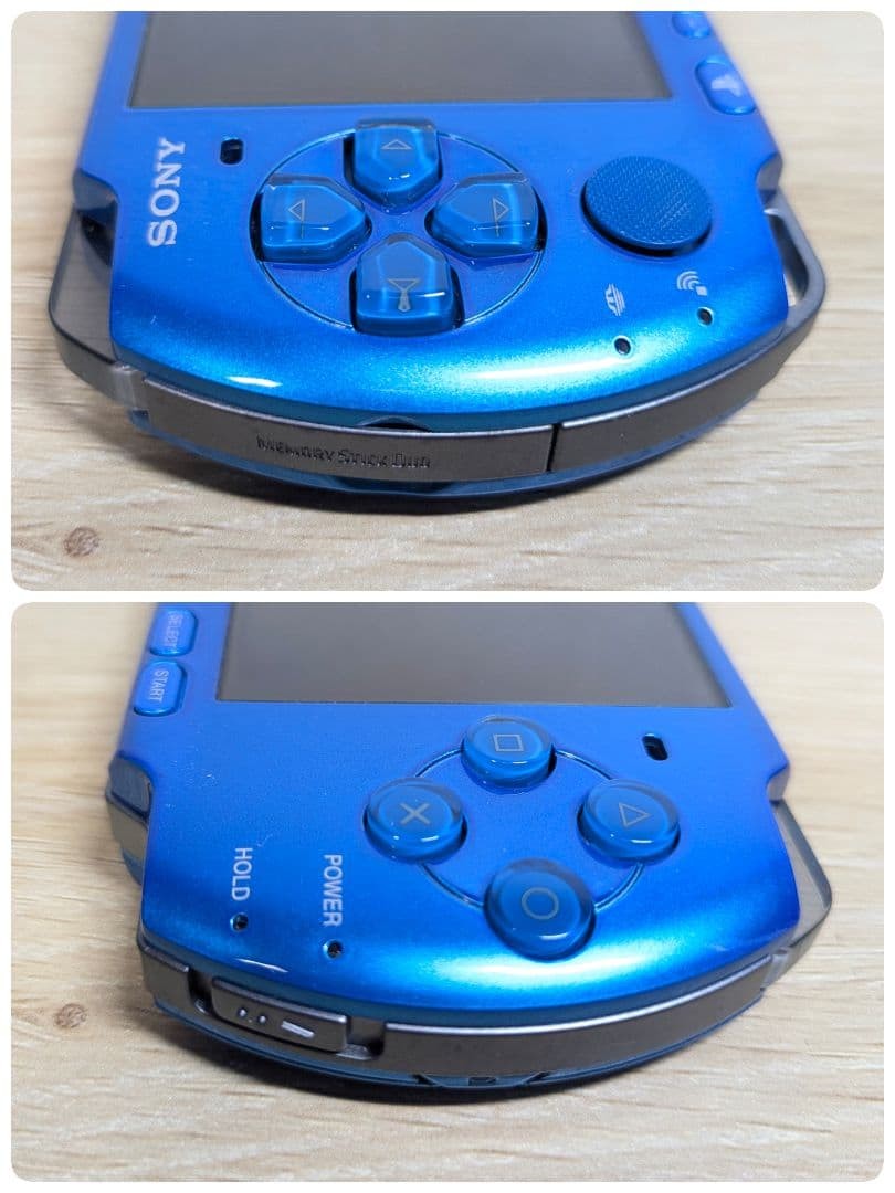 SONY PSP-3000 Vibrant Blue Console Boxed 4GB Memory Stick AC