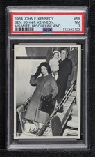 1964 Topps The Story of John F Jacqueline Kennedy Jackie Caroline #58 PSA 7 0nr3