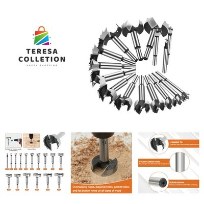 Versatile 16PCS Forstner Drill Bit Set for Efficient Wood and Plastic Cutting