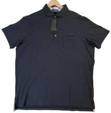 Greyson Apache II Polo Mens 2XL Black Short Sleeve Cotton Modal Golf Stretch NWT