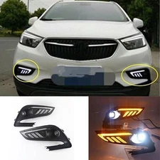 For Buick Encore 2017-2021 Front Fog Light Cover Led Daytime Running Light Drl