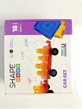 18 Piece Magnetic Building Tiles Blocks Cars Expansions Set NEW
