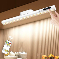Motion Sensor LED Light Bar Indoor, Rechargeable under Cabinet Lighting Wireless