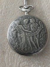 USSR Pocket Watch Three Graces Soviet Molnija watch.